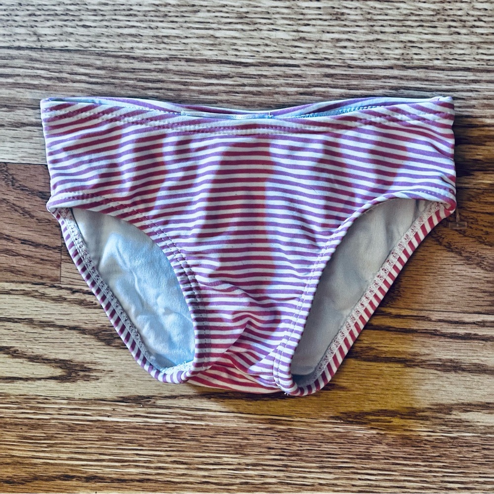 NWOT Janie and Jack Swim Bottoms Pink & White Stripe Size 6-12 Months